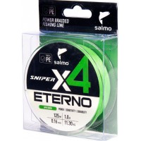 Шнур плетеный Salmo Sniper х4 Eterno Braid Apple Green 125 метров