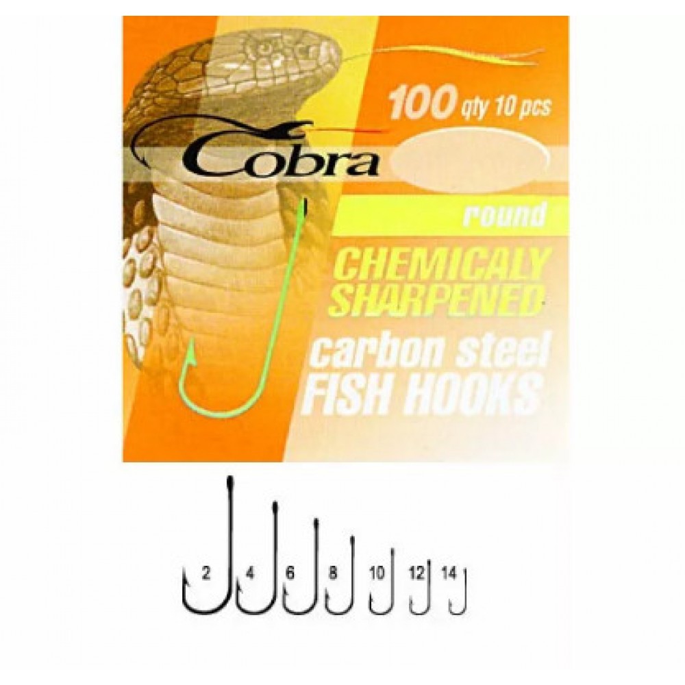 Крючки Cobra ROUND серия 100N