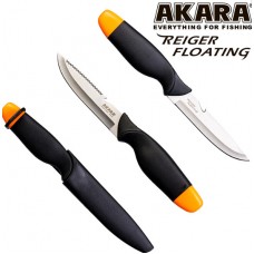 Нож рыболовный Akara Stainless Steel Reiger Floating 26 см , нетонущий, в чехле