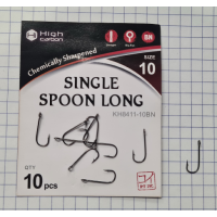 Крючки KOI Single Spoon Long размер 10 цвет BN 