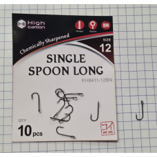 Крючки KOI Single Spoon Long размер 12 цвет BN 