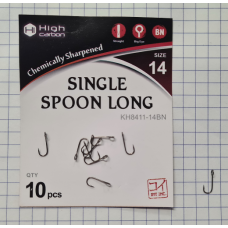 Крючки KOI Single Spoon Long размер 14 цвет BN 