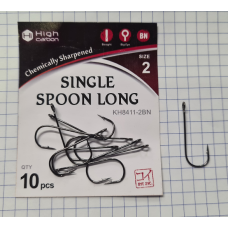 Крючки KOI Single Spoon Long размер 2 цвет BN 