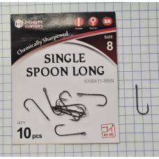 Крючки KOI Single Spoon Long размер 8 цвет BN 