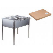 Мангал сборный "Походный" с шампурами, 350х250х350х0,4мм