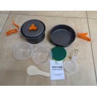 Набор кемпинговой посуды СЛЕДОПЫТ - Compact, на 2 персоны