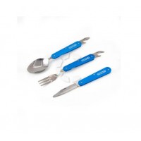 Набор складных столовых приборов "СЛЕДОПЫТ", в чехле (ложка, вилка, нож), на блистере PF-CWS-P51