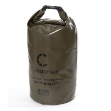 Гермомешок "СЛЕДОПЫТ - Dry Bag" без лямок, 40 л, хаки