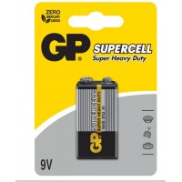 Элемент питания (батарейка)  Крона GP Supercell 6F22/1604SLF 9 вольт