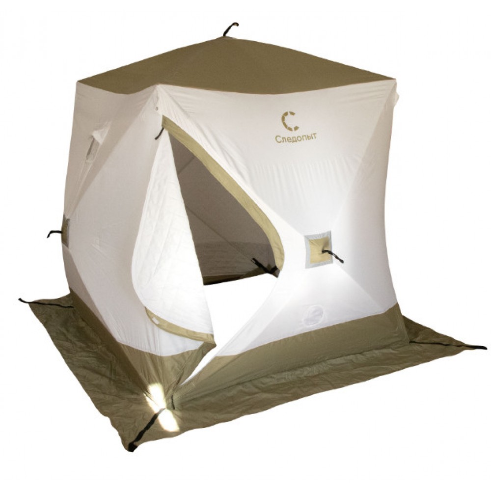 Палатка зимняя Следопыт Куб Premium трехслойная (2.1х2.1х2.1 м)