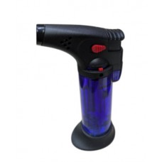 Зажигалка пьезо с турбированным пламенем JET LIGHTER на подставке (прозрачная)