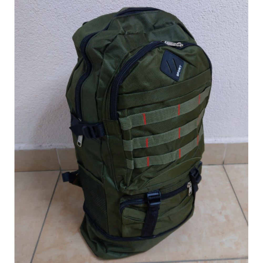 Рюкзак туристический SPORT, 30-40 литров, зеленый
