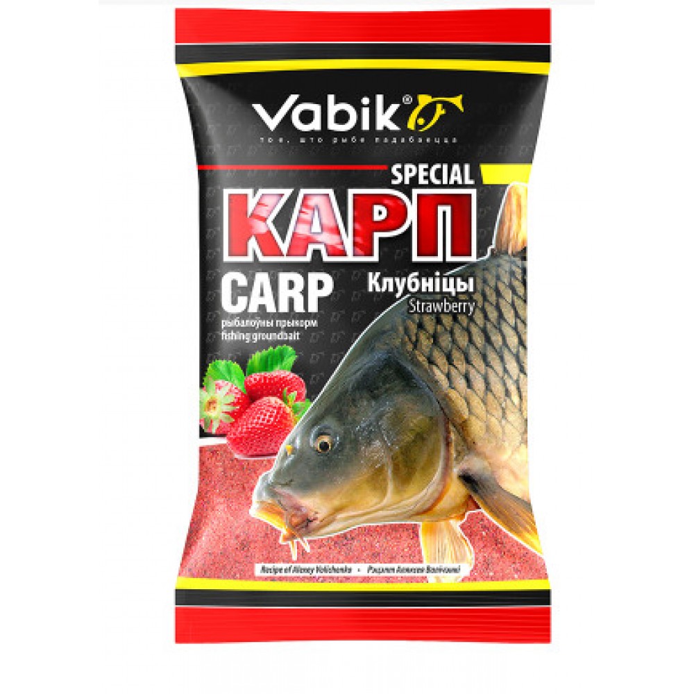 Прикормка Vabik Special "Карп клубника" 1 кг